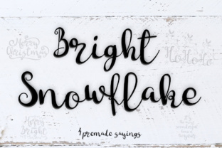 Bright Snowflakes: A Handwritten Typeface for Festive Digital Experiences