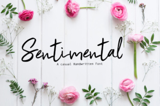Sentimental: The Handwritten Typeface for Modern Editorial Design