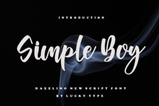 Simple Boy: A Modern Script Typeface for Editorial Design