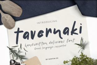 Tavernaki: A Handwritten Typeface for Modern Editorial Design