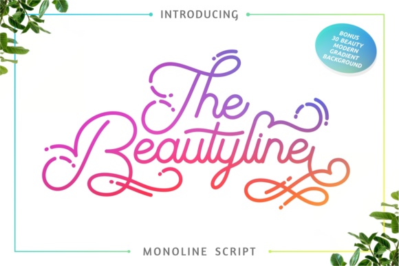 The Beautyline Font: Elevate Your Small Business Brand Identity