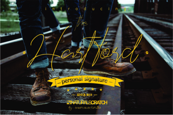 The Hartford: A Premium Script Font for Authentic Brand Identity