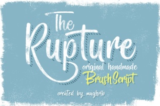 The Rupture: A Hand-Painted Script Font for Authentic Brand Identity
