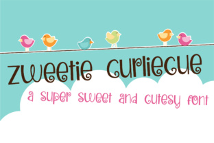 Zweetie Curliecue: A Whimsical Typeface for Playful Digital Brands